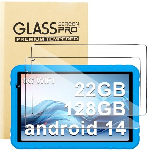 KUSINHOKA Protector de Pantalla para JUEDUR Tablet R500 10 Pulgadas, [2 Pack] Cristal Templado Película Anti-arañazos, Alta Dureza, Sin Burbujas, HD Clear Vidrio Templado Tablet Protector