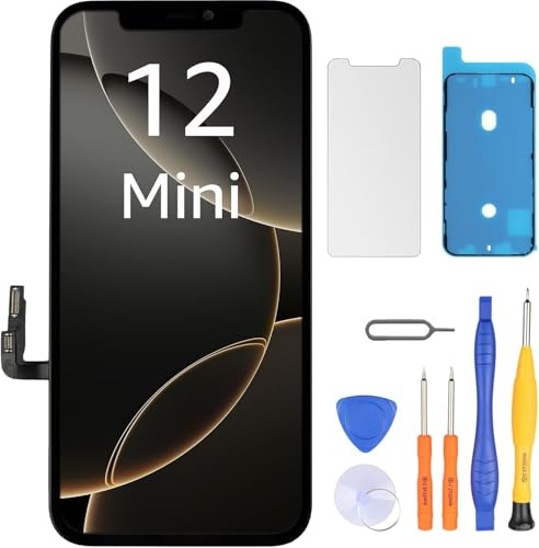 LL TRADER Display für iPhone 12 Mini LCD 5.4 Bildschirm Ersatz FHD Touchscreen 3D Touch Digitizer Rahmen Montage und Reparaturkits 2026
