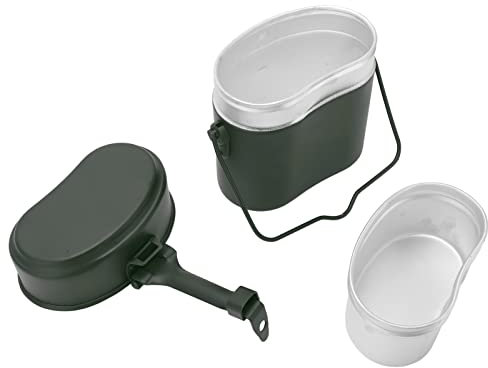 Stagno di Pasticcio Militare, Non Slip Multifunzionale, Alluminio di Grado Alimentare, Resistente Alla Temperatura 180 ℃, per il Campeggio
