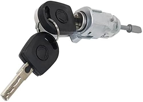 HUVNEXA TÜRSCHLOSS Zylinder SCHLOSSSATZ VORNE Links, for VW, for Golf, 4 IV MK4, for Bora, for VW, for Polo, MK4 9N, for Skoda, Fabia MK1 604837167 Türfallenschloss