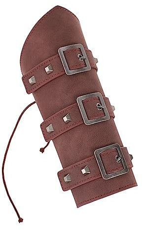 Holibanna Punk-Stil Kunstleder Armband Für Outdoor Reiten Persönlichkeitsarmband Mit Armschutzfunktion