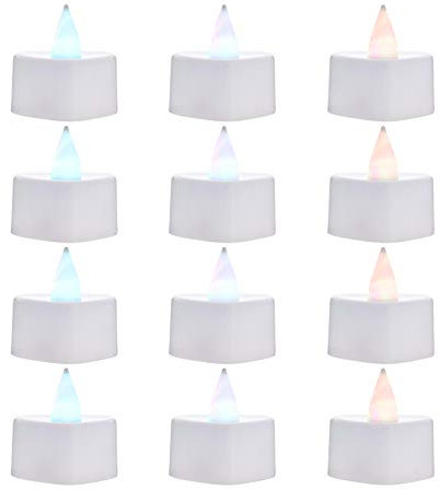 VILLCASE 24stücke Led Herzform Teelichter Flammenlose Elektronische Kerzen Für Romantische Dekorationen Hochzeiten Partys Sicher Für Haustiere Weiße Led Kerzen