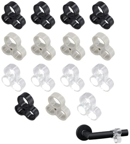 15 Pezzi Fermaporta Maniglia in PVC, Paracolpi Porta Antiscivolo, Ø22mm/Ø18mm/Ø15mm Protezione Alta Elasticità per Pareti, Mobili e Finestre, Facile da Installare per Uso Interno Universale