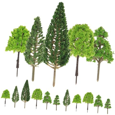 PRETYZOOM 30stücke Miniatur-bäume Für Sandtisch-DIY-Modell Mini-landschaftsdekor Simulationsbaummodell Leicht Und Langlebig Für Heimwerkeraktivitäten