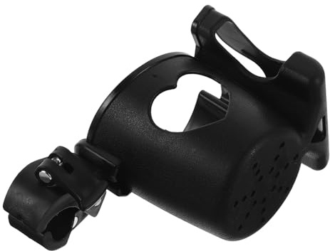 IWOWHERO Soporte para Portavasos y Móvil Cochecitos Bicicletas y Andadores Base Antideslizante Ajustable Capacidad Grande Color Negro