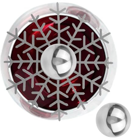 Palla per bevande ghiacciate – Doppia sfera in metallo per congelatore, strumento refrigerante per caffè freddo, vantaggio facile da pulire, refrigeratore funzionale in acciaio inossidabile, gadget