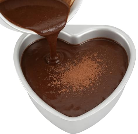 Stampo per torta per cottura | Stampo in alluminio a forma di cuore a prova di perdite, per torta in metallo, forniture per pasticceria | Per cheesecake Muffin San Matrimonio