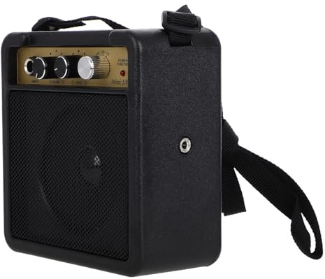 DECORNIJIA Portable Mini Electric Guitar Amplifier 5w Compact and Portable Small Bass Guitar Amp with High Fidelity Sound