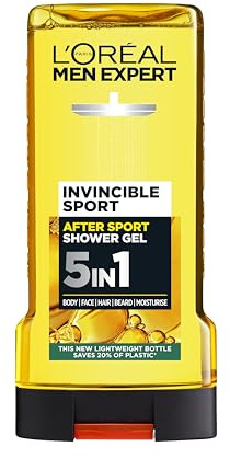 L'Oréal Paris Men Expert Shower Gel Invincible Sport 5-in-1 6x300ml Bulk