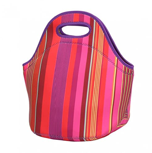 Bontannd Insulated Lunch Bag Neoprene Lunch Bags for Women Kids Girls Teen Boys Waterproof Cute Lunch Tote Box for Work School Travel and Picnic 1pc Random Color