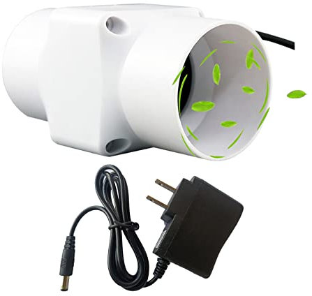 BiiKoon Ventilatore da Condotto In Linea 2 Pollici 12V 6W Mini Estrattore Idroponico per Booster Grow Tende Bagno Pet Box Scarpiera (Color : Fans, Size : No Speed Control)