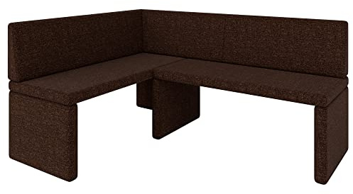 Eckbank Akiko Corner Bench - Eckbankgruppe für Ihrem Esszimmer, Küche modern, Sitzecke, Essecke. Perfekt für Küche, Büro und Rezeption. Solide und Starke Verarbeitung. (INARI 28, 142x196cm Links)