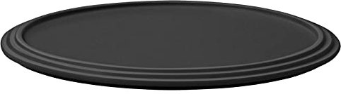 Villeroy und Boch Iconic Serving Plates, Set of 6, Diameter 23.9 cm, Presentation Plate Made of Premium Porcelain for Festive Occasions, Dishwasher Safe, Black