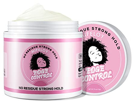 Damen Haarstyling Edge Kontrolle Haarwachs, 4 fl.oz Styling Haar Wachs Gel, Modellierung Finishing Frisur Pomade für Perücken Babyhaar Frizz Flyaway krauses, Hair Rand Control Haarcreme für Home Salon