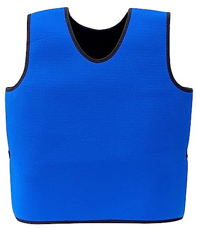 OMKMNOE Sensorische Weste Gewichtsweste, Komfort Tiefen Druckweste Formende Kompressionsweste Für Autismus Hyperaktivität Für Kinder Jugendkinder,Blau,S