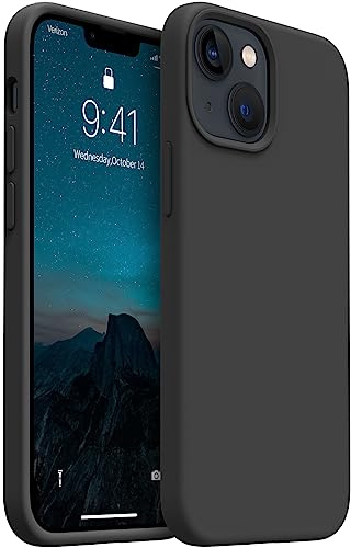 AOTESIER Magnetic for iPhone 13 Mini Case, [Compatible with MagSafe][Military Shockproof Protection] Silicone Case with Soft Microfiber Lining, Camera & Screen Protection 5.4 inch, Black