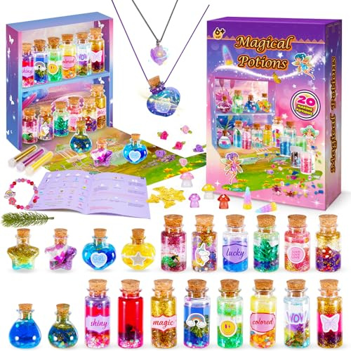 Veopoko Potion Making Kit Children, Gifts for 6 7 8 9 10 Year Olds Girls Fairy Toys Potions Kits for Kids Girls Toys Age 6 7 8 9 10 Crafts Kits for Kids 7-9 Best Easter Fairy Gifts Potions