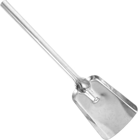 BESTOYARD Fireplace Shovel Long Handle Ash Shovel for Wood Stove Coal and Ash Cleanup Lightweight 15.74X3.74 Inch for Home Fire Pit and BBQ