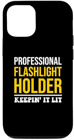 iPhone 14 Professional Flashlight Holder Funny Quote Electrician Case