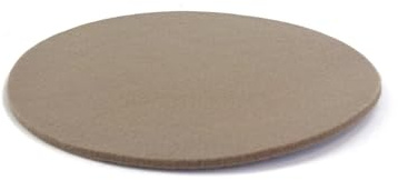 Untersetzer aus Filz, 5 mm dick, rund, D 16 bis D 30 cm, 20 Farben, Tisch Sideboard Regal Kommode Blumenvase Topf Teller Schüssel Pfanne (106 graubeige, D 30 cm)
