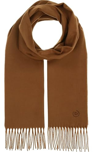 bugatti Herren Schal einfarbig - 30 x 180 cm - weicher Winterschal für kalte Tage