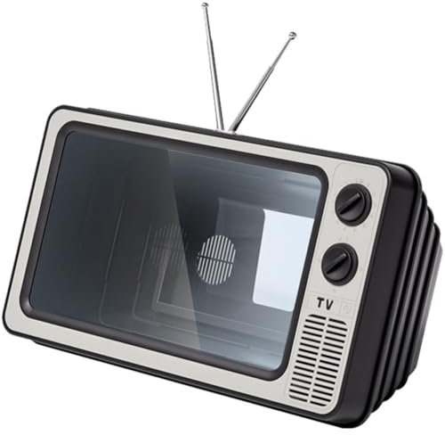 Luxylei Phone Screen Magnifier 12 Inch Mobile Phone Enlarged Expand Stand Phone Holder Retro Video Amplifier Magnifier Box