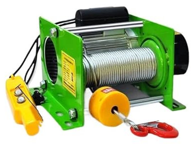 treuil Grue de levage électrique robuste de Style 220V/380V, petit palan électrique de 1 tonne, télécommande sans fil, grue de levage rapide Palan Électrique(Package 14)