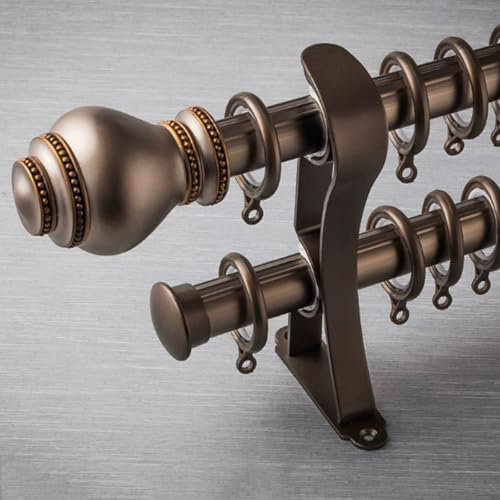 MZQMK Robusto Binario per Tende da Esterno Bastone Binario A Soffitto in Alluminio, Bastoni Binari per Tende per Finestre E Tende Divisorie(A,2.1m(6.9ft))