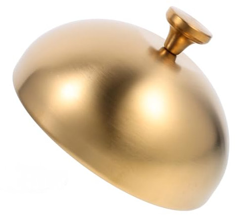 FONDOTIN Cubierta De Comida De Acero Inoxidable Redonda Tapa Para Platos Diseño Chic y Práctico Para Bbq y Uso Restaurantes Mantiene La Frescura y Protege Tus Alimentos