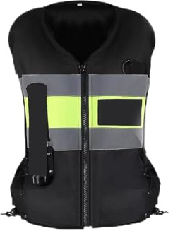 Gilet Con Cerniera for Airbag Da Moto Giacca Da Equitazione Riutilizzabile, Attiva L'airbag In 0,1S
