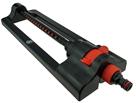 Oscillating Sprinkler Black Orange - designed to cater to your lawn's specific watering needs.