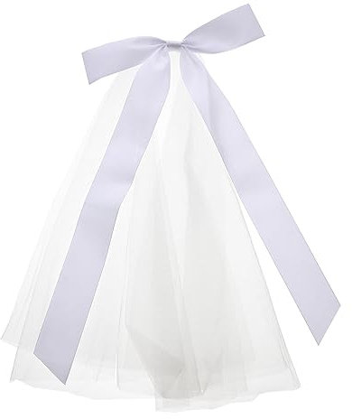 WOFASHPURET Eleganter Brautschleier Mit Schleife Kurzer Hochzeits- -schleier Für Brautfrisuren Für Und Brautparty Bezaubernde Haaraccessoires