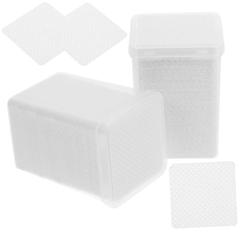 PACKOVE 2 Packungen Nagellackentferner Pads Kompakte Nagelreinigungstücher Mit Aufbewahrungsbox Saugfähige Pads Für Acryl Und Gelnägel Praktische Reisegröße