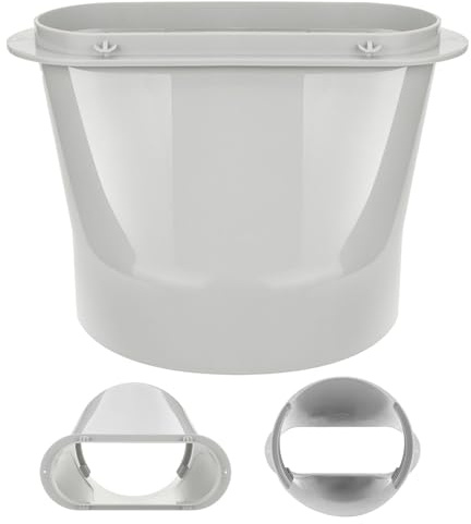 Klimagerät Abluftschlauch Adapter, Klima Abluftschlauch Fensteradapter, Flachstecker Für 130mm/150mm Durchmesser, Fensterdüse Für Mobile AC Klimaanlagen, Produkt Für Zimmer, Garagen, Wohnzimmer