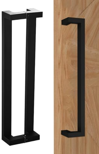 Maniglia per porta scorrevole, 60 cm, in acciaio inox, per interni ed esterni, mobili moderni per dispensa, bagno, capannone, armadio, fienile, patio, doccia