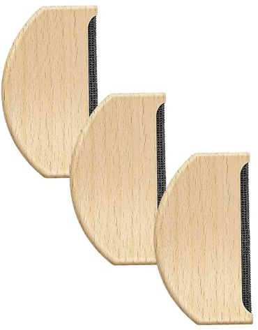 Ceeyoll Spazzola leva Pelucchi Vestiti 3 pezzi Compatto e Portatile, facile da usare colore legno Naturale Multifunzionale per Rimuovere Pelucchi e grumi Strumenti per la cura e la Pulizia degli Indum