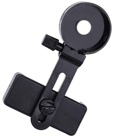 JEWEDECO Spotting Scope Phone Adapter Clamp, Adjustable Monocular Photography Mount Compatible with Smartphone, Telescope and Microscope Phone Holder for Outdoor and Astronomy Use