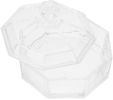 Tofficu Bocal à Bonbons Plat de Rangement Multifonctionnel avec Couvercle en Verre Conserve les Aliments Frais pour Gâteaux et Noix pour Fêtes et Hôtels