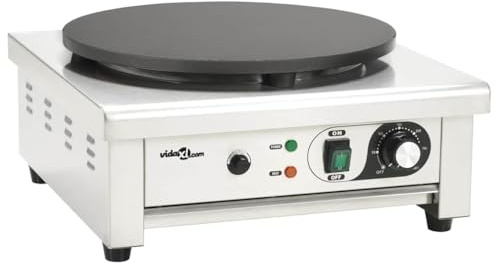 Solivagant Crêpière électrique avec bac de récupération 40 cm 3000 W,(20.35 KG)
