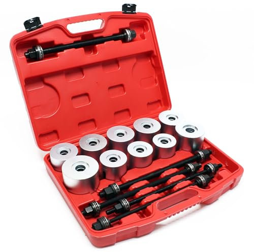 WilTec Kit Arrache de roulement de Roues Coffret 27pcs. Montage de palier Extracteur Outil