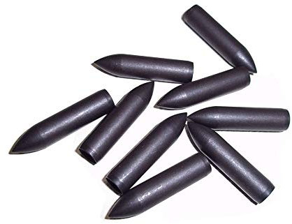 Milaem 6mm Jagdspitzen Pfeilspitzen Stahl Ziel Pfeilspitzen für Holzpfeil und Bambus Pfeile(Packet per 50)