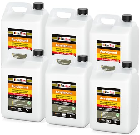 Isolbau Acryl-Grund - 30 L Wasserverdünnbares Grundiermittel für eine professionelle Grundierung Innen & Außen