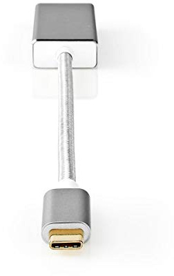 NEDIS CCTB64550AL02 Adaptador de Cable USB Type-C Mini DisplayPort Plata