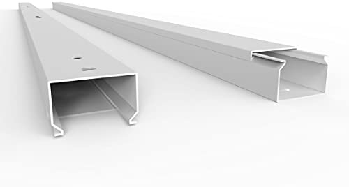 SCOS Smartcosat Kabelkanal, 30x20 mm, 1x2 m, Weiß, Bodenlochung | PVC, UV-beständig, Innen & Außen, 1 Stange à 2 m, Made in Germany