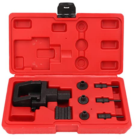 Buachois Interruttore Catena per Moto,Kit di Attrezzi per Tagliacatena per Moto da 8 Pezzi, Strumenti di Riparazione per Interruttore a Catena e Rivetti Set di Riparazione per Auto