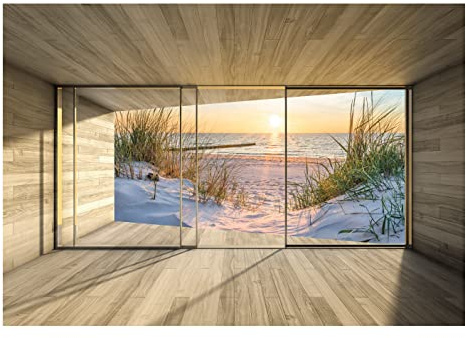 WallArena Fotomural Ventana 208x146 cm
