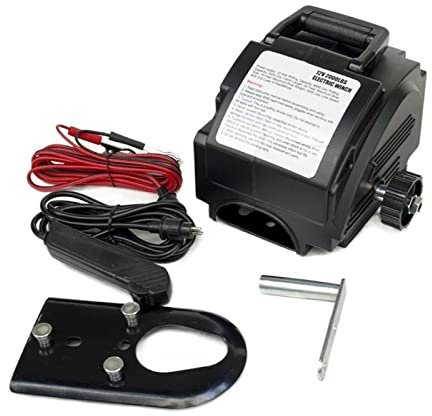 DOLUNTO Cabrestante 2000 lbs portátiles Marino/yate Electric Capstan Boat Boat Boat Winch 12V
