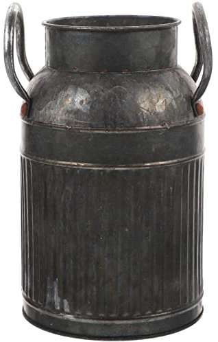 TOPBATHY Vintage Blumenvase Aus Metall Rustikale Bauernhausdekor Blumentöpfe Blumenhalter Für Blumenarrangements Blecheimer Als Blumenvase Metalleimer Für Dekorationen