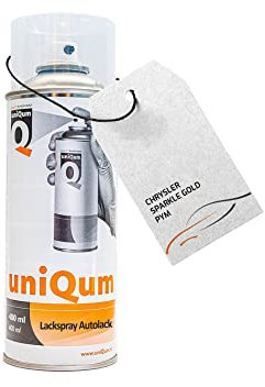 uniQum Autolack Spraydose fürs Auto für CHRYSLER SPARKLE GOLD PYM Autolack Reparatur 400 ml