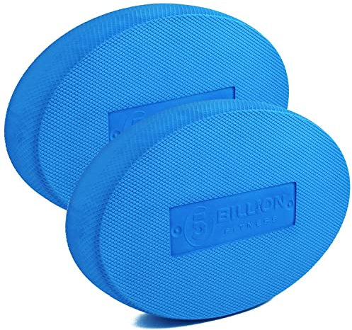 5BILLION Balance Pad - Oval - Übungspad & Schaum Balance Trainer - Wobble Kissen für physikalische Therapie, Rehabilitation, Tanz Balance Training (2 SET)